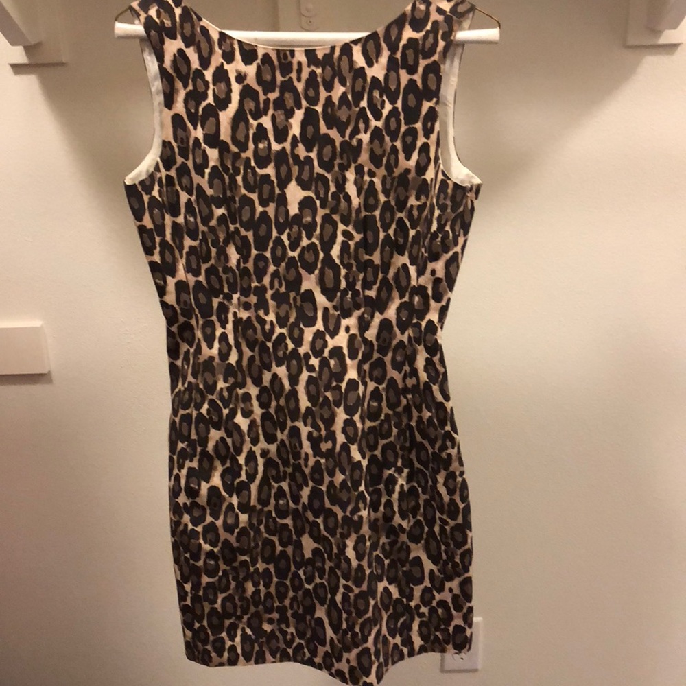 Leopard print cocktail dress